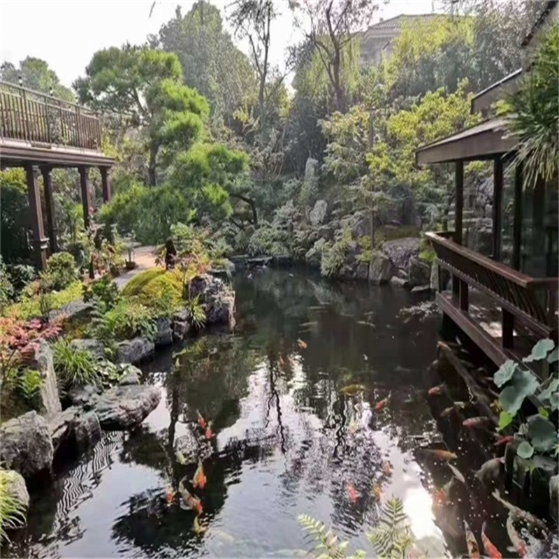 邯郸庭院小型鱼池假山图片