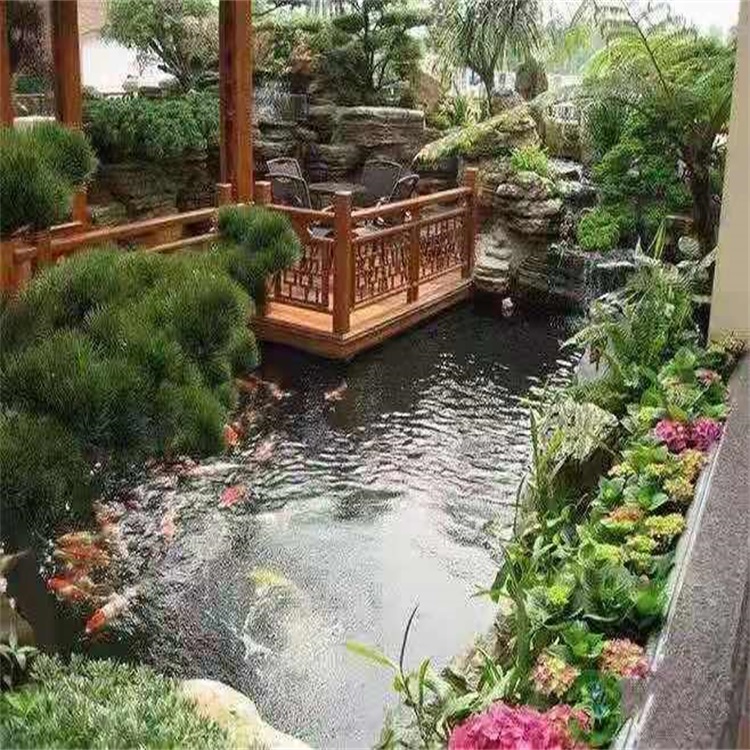 邯郸大型庭院假山鱼池景观设计